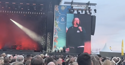 Lewis Capaldi demands 'where's my money' with balcony fans at festival
