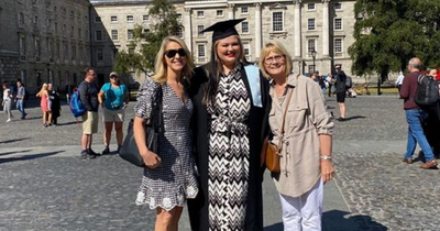 Brian McFadden and Kerry Katona celebrate daughter Molly's graduation from Trinity College