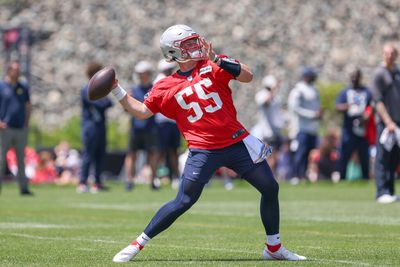 Patriots QB Bailey Zappe noticeably improving in first training camp