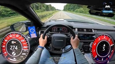 Land Rover Range Rover Sport SVR Blasts Down Autobahn At 170 MPH