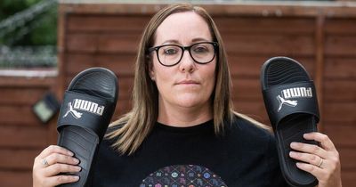 Woman's £30 Puma sliders saved her life after vacuuming garden