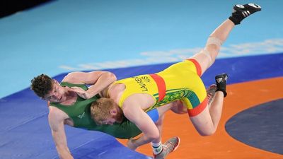 Rose-gold Aussies revel in bronze as wrestler Jayden Lawrence fights for his sport's survival in the Commonwealth Games