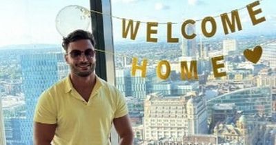 Love Island star Davide receives epic welcome home party after winning show