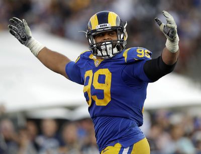 Aaron Donald explained his confusing hand-on-neck drill, but hilariously didn’t want it demonstrated on himself