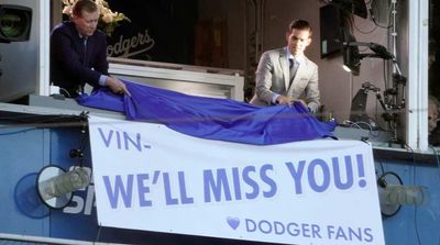 Dodgers Honor Vin Scully Before Game vs. Padres