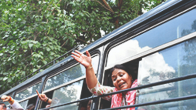 Congress workers protest against price rise in Ranchi