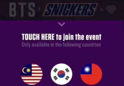 Snickers owner apologises after referring to Taiwan as country