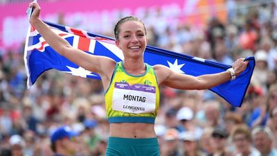 Jemima Montag inspired by late grandmother in 10,000m race walk win at Commonwealth Games