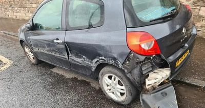 Edinburgh man's car smashed up in suspected hit and run while parked on street