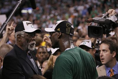 Hall of Fame Boston Celtics big men Bill Russell and Kevin Garnett talk defense