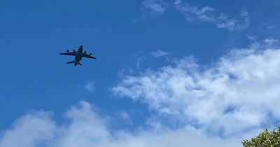Edinburgh residents in awe as huge RAF plane spotted soaring over city centre