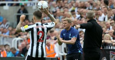 Eddie Howe shares Newcastle half-time team talk after win over Nottingham Forest