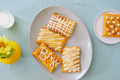 A DIY toaster strudel with cream cheese