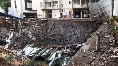 Mumbai: Building residents evacuated as retaining wall crashes