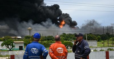 Cuba oil fire injures 121 - 17 firefighters missing after freak lightning strike