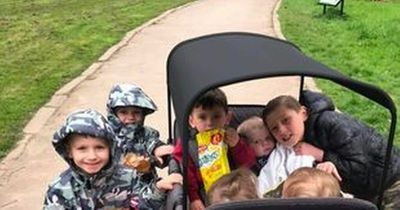The hectic life of a supermum with seven sons under seven