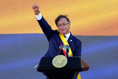Former rebel Petro takes office in Colombia promising peace and equality
