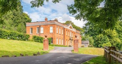 The beautiful home for sale inside a country manor house
