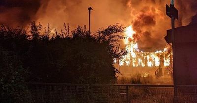 Clydebank homes evacuated as huge fire rips through derelict care home in dead of night