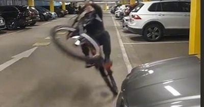 Edinburgh youths perform dangerous stunts inside busy underground car park