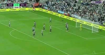 Nottingham Forest corner vs Newcastle goes viral for all the wrong reasons