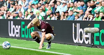 Alex Cochrane pelted with CHIPS as Hearts star targeted by fans during Hibs clash