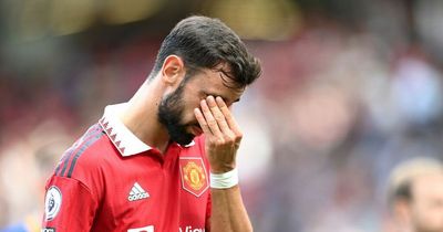 Man Utd players booed off at half-time as trio lose possession 25 times vs Brighton