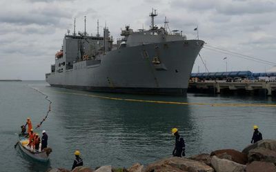 In a first, U.S. Navy Ship arrives in India for repairs