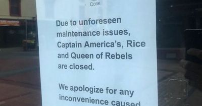 Mystery as two popular restaurants close in Cork due to 'unforeseen maintenance issues' as punters baffled