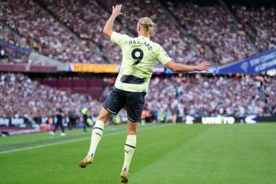 West Ham 0-2 Manchester City: Erling Haaland punishes tepid Hammers in dazzling Premier League debut