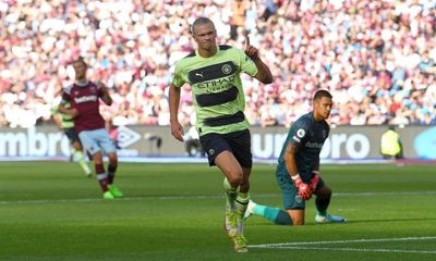 Manchester City’s Haaland strikes twice on league debut in win at West Ham