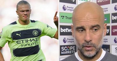 Pep Guardiola warns Erling Haaland may punch teammates after Man City star's perfect start