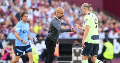 Man City boss Pep Guardiola responds to Erling Haaland frustration vs West Ham