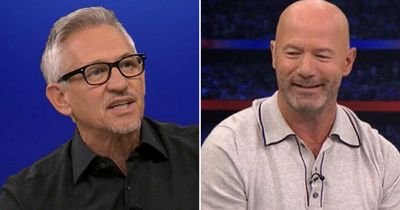 Alan Shearer apologises to Gary Lineker for awful Yan Valery joke on Match of the Day