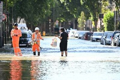 Holloway: Dozens of homes flooded and sinkholes open up as burst water main wreaks havoc