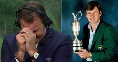Golf legend Sir Nick Faldo breaks down in tears as he hangs up punditry mic aged 65