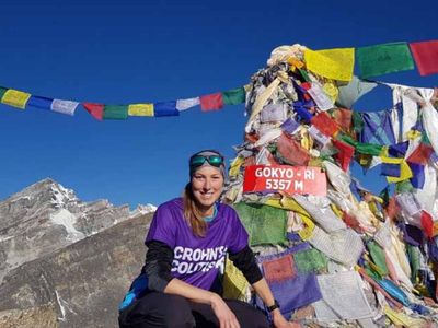 Woman with disorder that causes her to go toilet ‘8 times before work’ climbs Everest