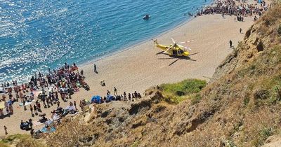 Unconscious boy, 7, rescued from sea and airlifted to hospital