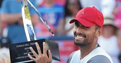 Nick Kyrgios tells fans how he came out of "really dark places" after rare singles title