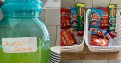 Mum accused of lazy parenting over school holiday snack baskets - but says she 'doesn't give a toss'