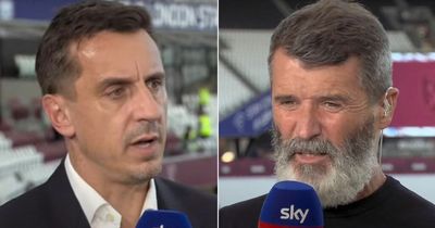 Gary Neville pinpoints Man Utd "worry" after disagreeing with Roy Keane over players