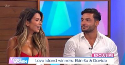 Love Island's Ekin-Su suffers wardrobe malfunction on Loose Women