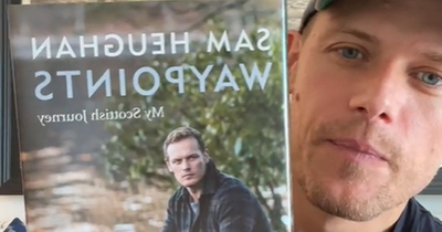 Outlander's Sam Heughan unveils cover for highly anticipated memoir Waypoints
