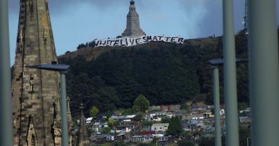 Outrage as 'White Lives Matter' banner draped over Dundee landmark