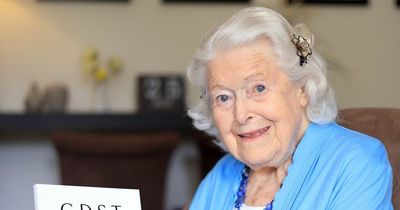 The Archers' June Spencer presented with award by her Nottingham school as she retires at age of 103