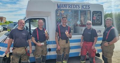 Fish and chip supper and ice creams laid on for crews tackling huge Ranskill tyre fire