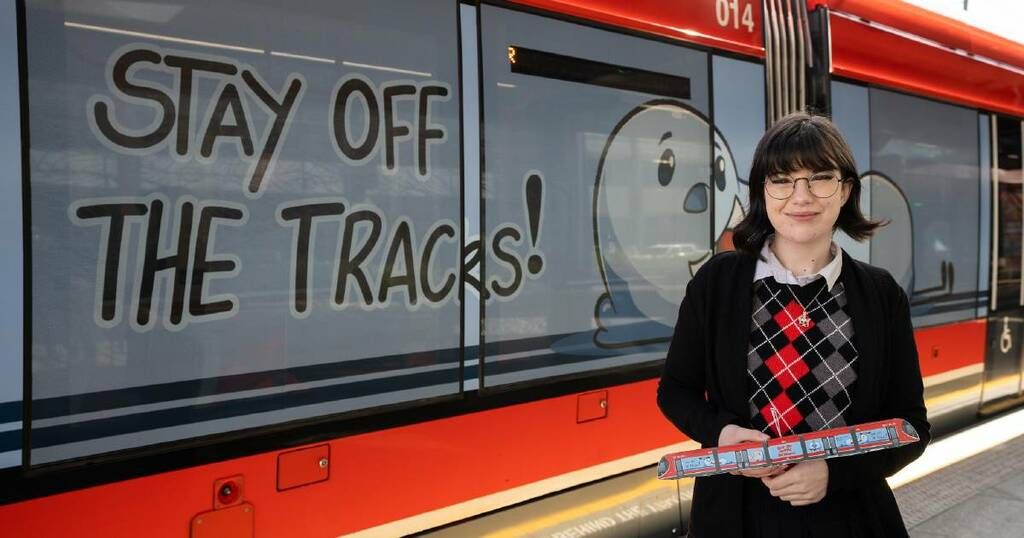 'Stay off the tracks': Students create safety signs…