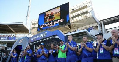 London Spirit pay emotional tribute to former coach Shane Warne during The Hundred