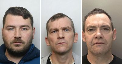 Three dads who took £40,000 from seven shops in one month are jailed