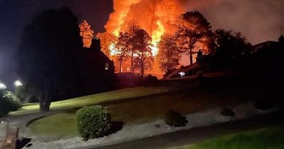 Fire engulfs former Scots convent as crews battle early morning blaze